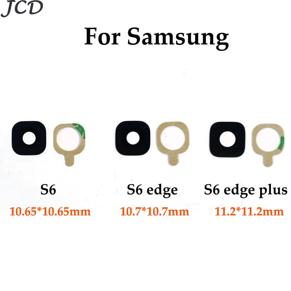 JCD для Samsung Galaxy S6 G920 Замена объектива задней камеры Edge G925 / edge Plus с наклейкой |