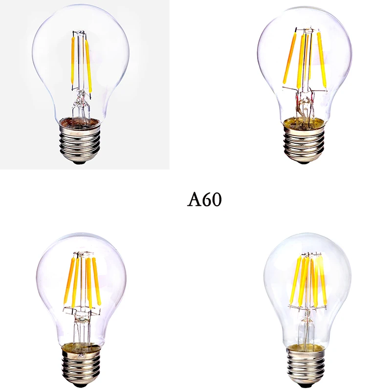 LightInBox E27 2W 4W 6W 8W COB светодиодный Винтаж Ретро лампа Эдисона накаливания
