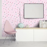 sa 1111 pink color children room wall paper self adhesive wallpaper for kids room bedroom in small roll size