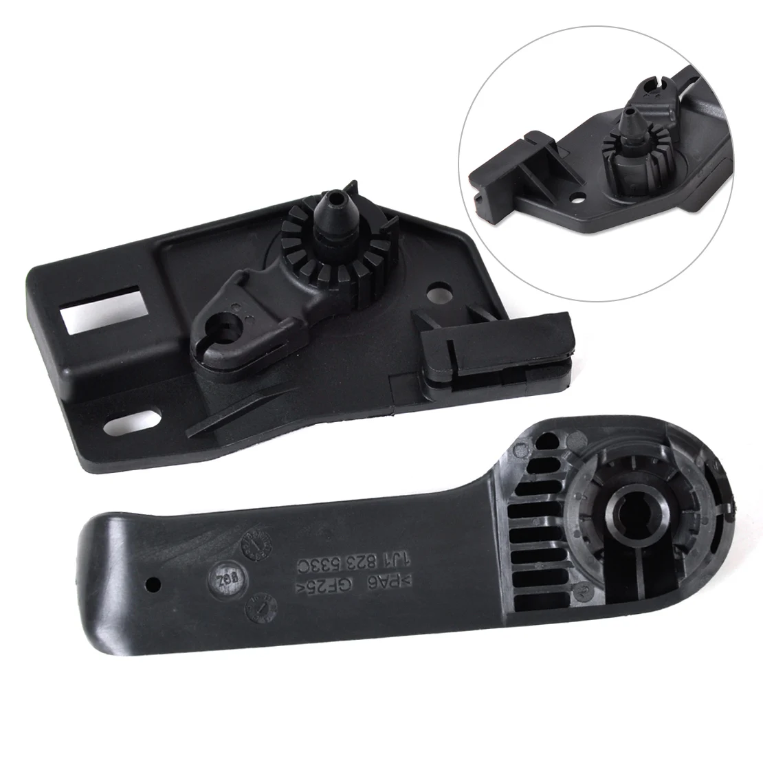 Beler черный капюшон защелка ручка+ кронштейн для VW Jetta Golf Beetle для Skoda Fabia Octavia 1J1823633A 1J1823533C