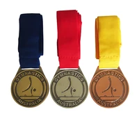 gold silver and bronze medal cheap high quality round sports medal