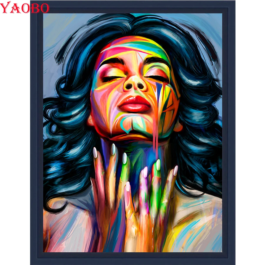 Diy 5D Full Square/Round Diamond Painting Makeup woman Embroidery beaded Cross Stitch Mosaic Crafts Hobby Needlework | Дом и сад
