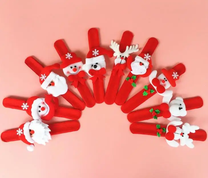 Рождественский праздничный браслет Санта Клауса на запястье с оленем подарок