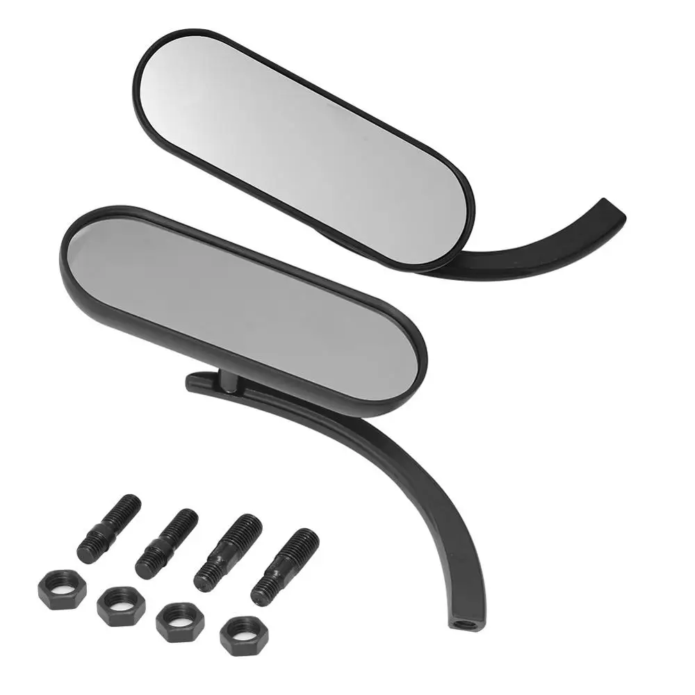 Cafe Racer Mini Oval Rearview Mirror Retro Motor Rear View End Side Mirrors Fit For Harley Dyna Street Glide Sportster | Автомобили и