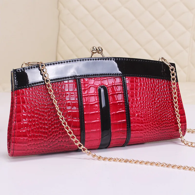 Женская сумка хобо из натуральной кожи аллигатора с цепочкой|evening bags|ladies bagsgenuine