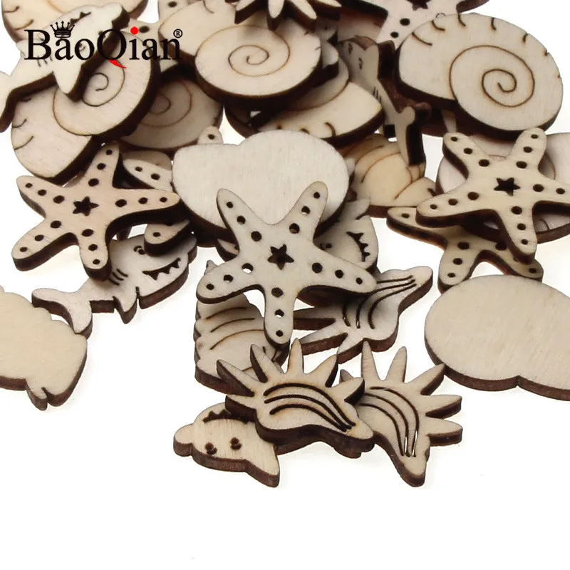 20 шт. натуральные деревянные аксессуары для скрапбукинга 25 мм | Дом и сад