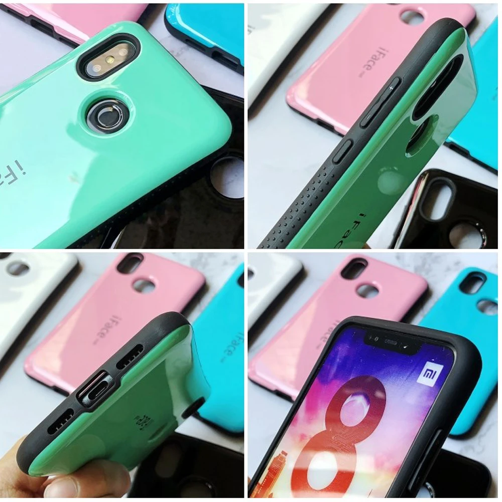 Sinbeda новая мода iFace mall для Xiaomi 8 Mi8 чехол ударопрочный задняя крышка гибридный TPU PC Mi