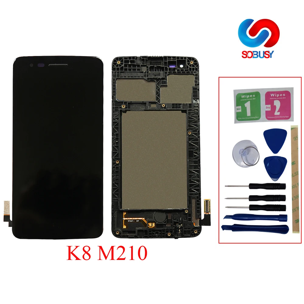 5 0 ''Полный ЖК дисплей Pantalla для LG K8 2017 Aristo M210 MS210 US215 M200N экран дигитайзер сборка
