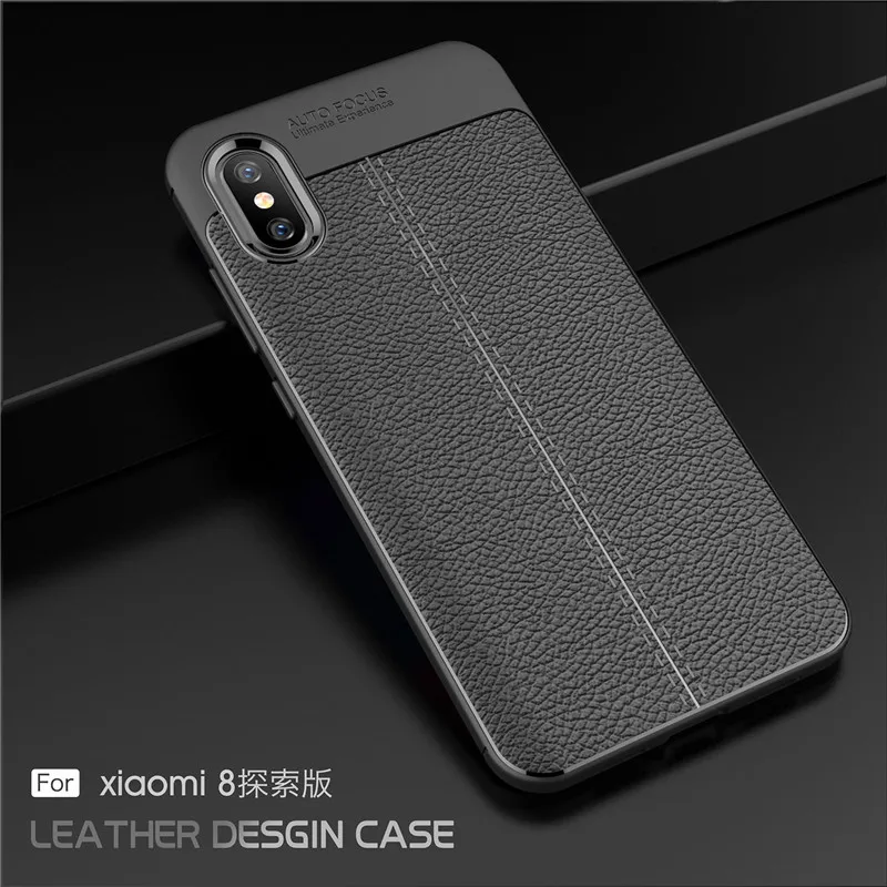 Для xiaomi mi 8 pro Чехол для глобальной версии из углеродного волокна ТПУ силиконовый