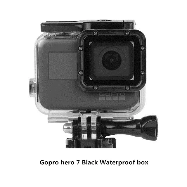 45 м водонепроницаемый чехол для GoPro Hero 7 Черный Защитный корпус для дайвинга крепление для Go Pro Hero 7 серебристый/белый набор аксессуаров для камеры - Цвет: For Hero 7 Black