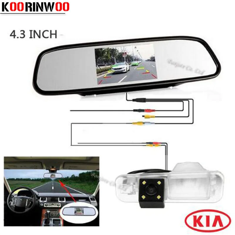 Автомобильное Зеркало-монитор Koorinwoo с HD CCD специальная камера заднего вида для