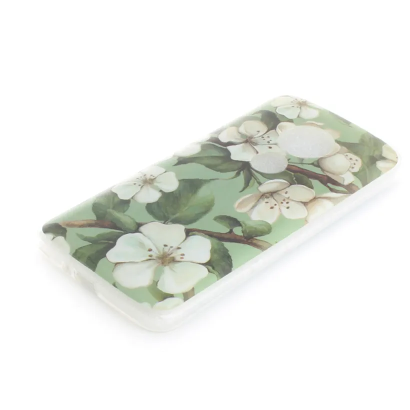 HEMASOLY Soft TPU Case For Moto E5 Plus Silicone Lovely Painted Flower Animal Back Cover |
