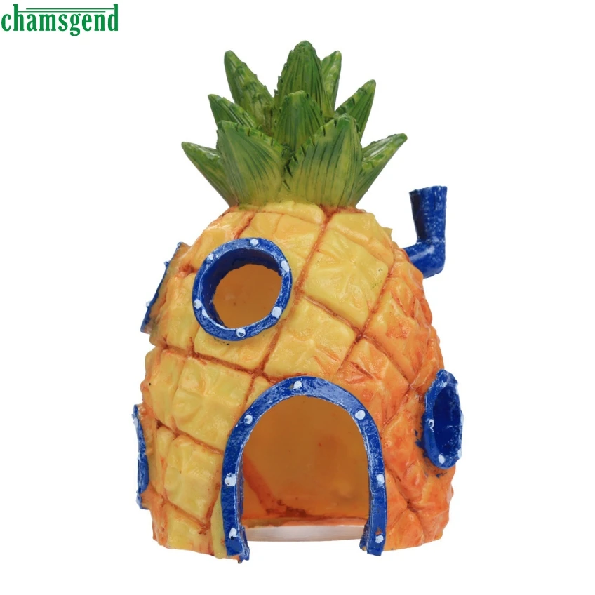 CHAMSGEND креативные Мультяшные смоляные замки для аквариума украшения башня