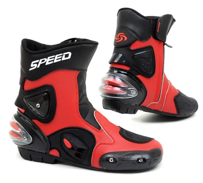 Новый длинный дизайн автомобильные гоночные ботинки мотоциклетная обувь