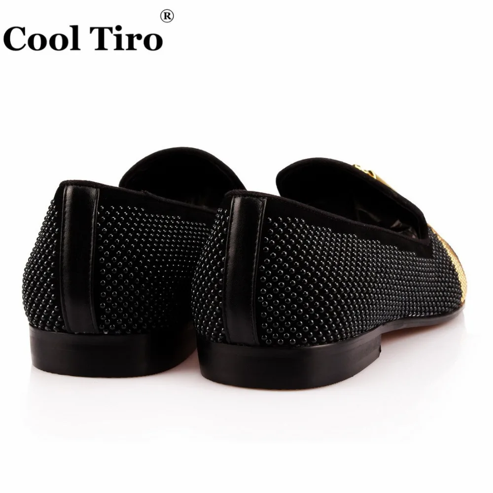 Крутая Свадебная обувь TIRO с золотистым ремешком цвета слоновой кости черным