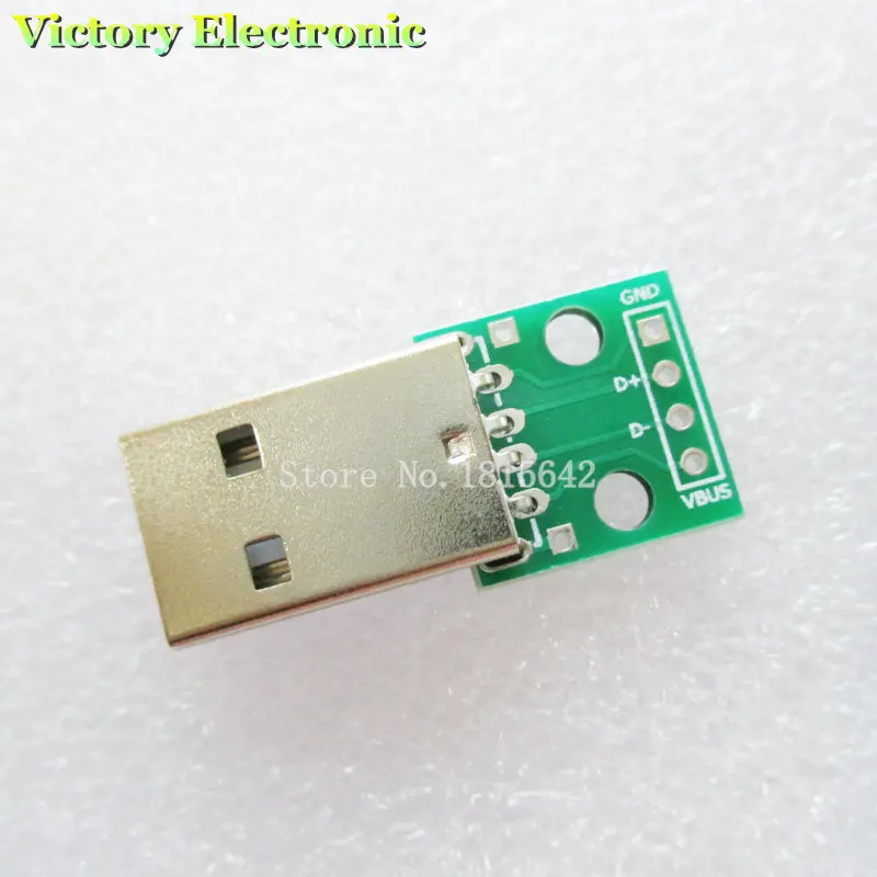 5 шт./лот адаптер USB для DIP конвертер 4 pin 2 54 мм печатной платы источник питания DIY