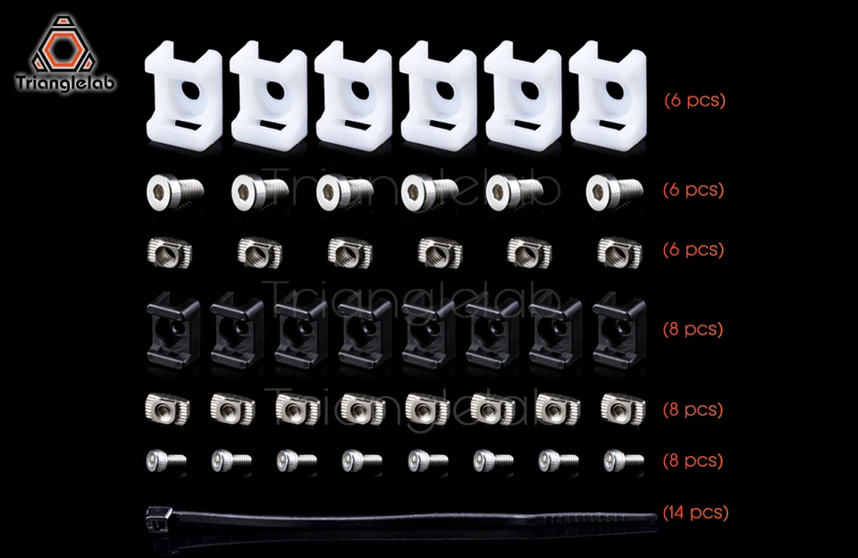 TriangleLAB PETG материал полный печатные части для DIY Prusa i3 MK3S медведь Обновление 3D принтер не PLA материал