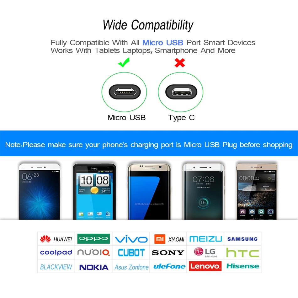 Кабель Micro Usb на Android нейлоновый кабель для передачи данных зарядки телефона