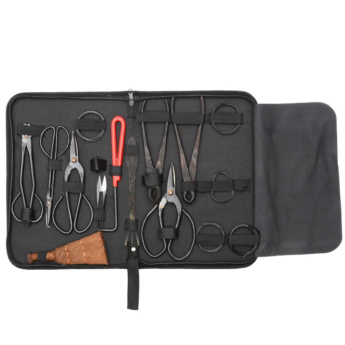 10Pcs Bonsai Tool Set Carbon Steel Extensive Cutter Scissors Kit With Nylon Case For Garden Pruning Implements | Инструменты