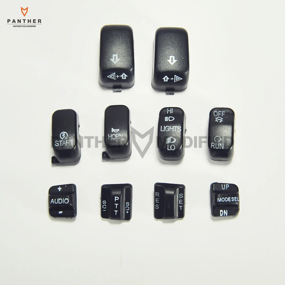 10 шт. черный мотоциклетный Радиоуправляемый переключатель колпачок комплект