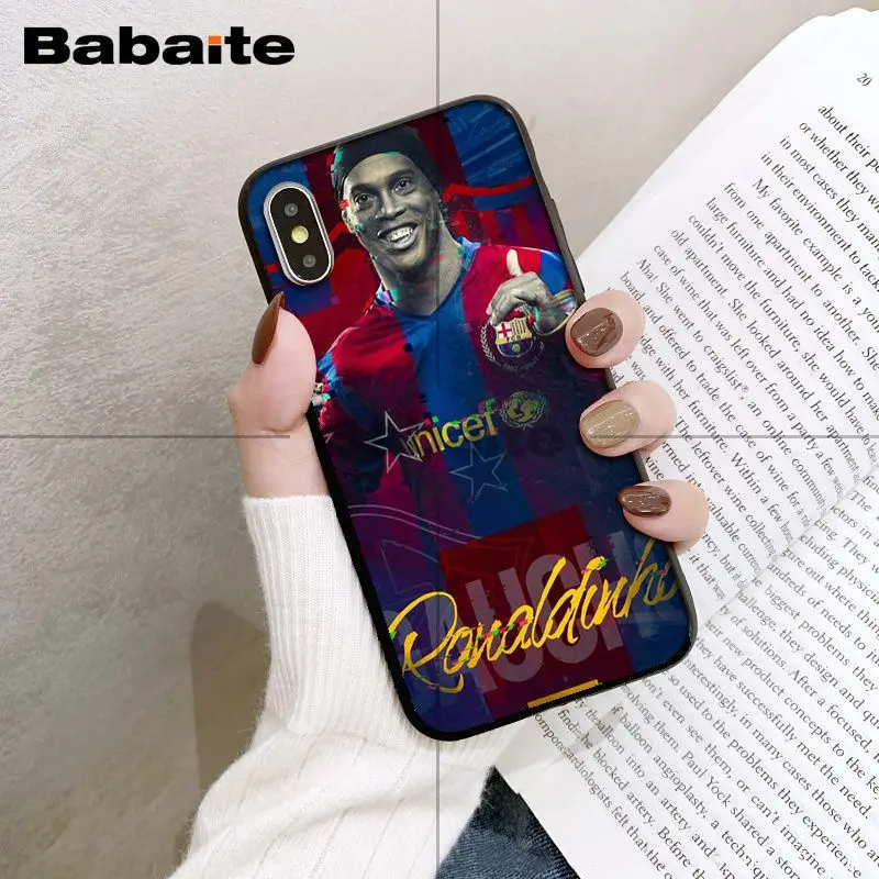 Babaite Ronaldinho ТПУ мягкий резиновый чехол для телефона чехол для iPhone XS XR XSMax 6 6S 7 7plus 8 8Plus Xs 5 5S 5c SE 11 11pro 11promax - Цвет: A4