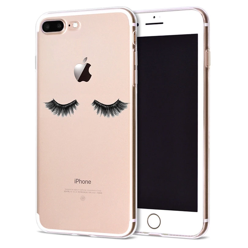 Funda For Apple iPhone 6 6S 7 Plus X 10 Flaming red lips Soft TPU Cover for Case Original Coque 8 B326 |