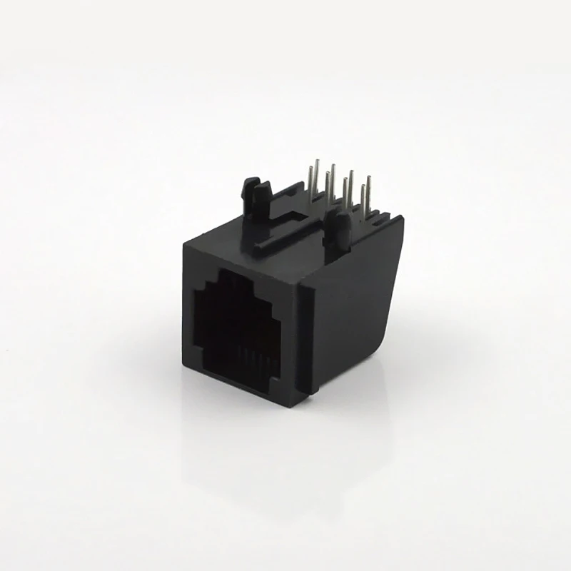 50 шт. RJ45 разъем сетевой Пластиковый черный 8-контактный кабель интерфейс PCB
