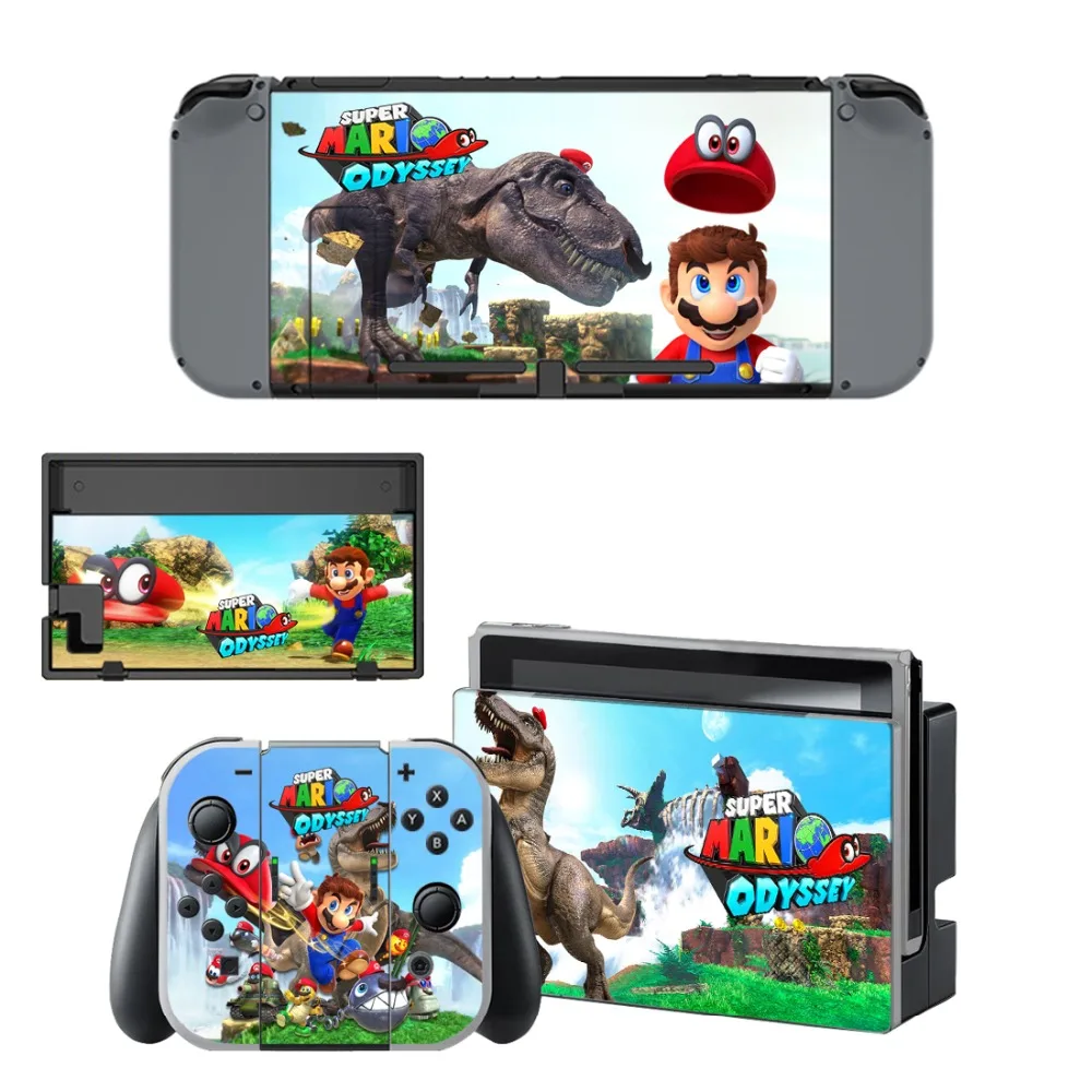 Супер Марио Одиссея кожи Стикеры vinilo для NintendoSwitch стикеры s скины для Nintend переключатель NS консоли Joy-Con контроллеры