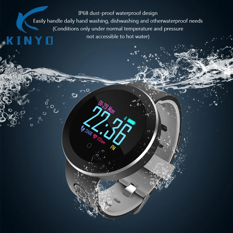 2018 Newest OLED Bluetooth Smart Band Blood Pressure Heart Rate Monitoring Fitness Tracker Smartband wristband | Электроника