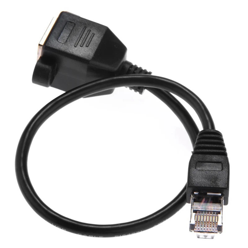 Промо-акция! 1FT RJ45 штекер к гнездовой винтовой панелью крепление Ethernet LAN Сетевой Удлинительный кабель