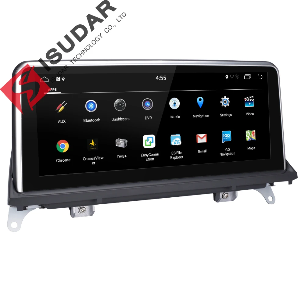Isudar автомобильный мультимедийный плеер 2 din android 7.1.1 DVD 10 25 дюйма для BMW/X5/F15/E70/X6/E71 32