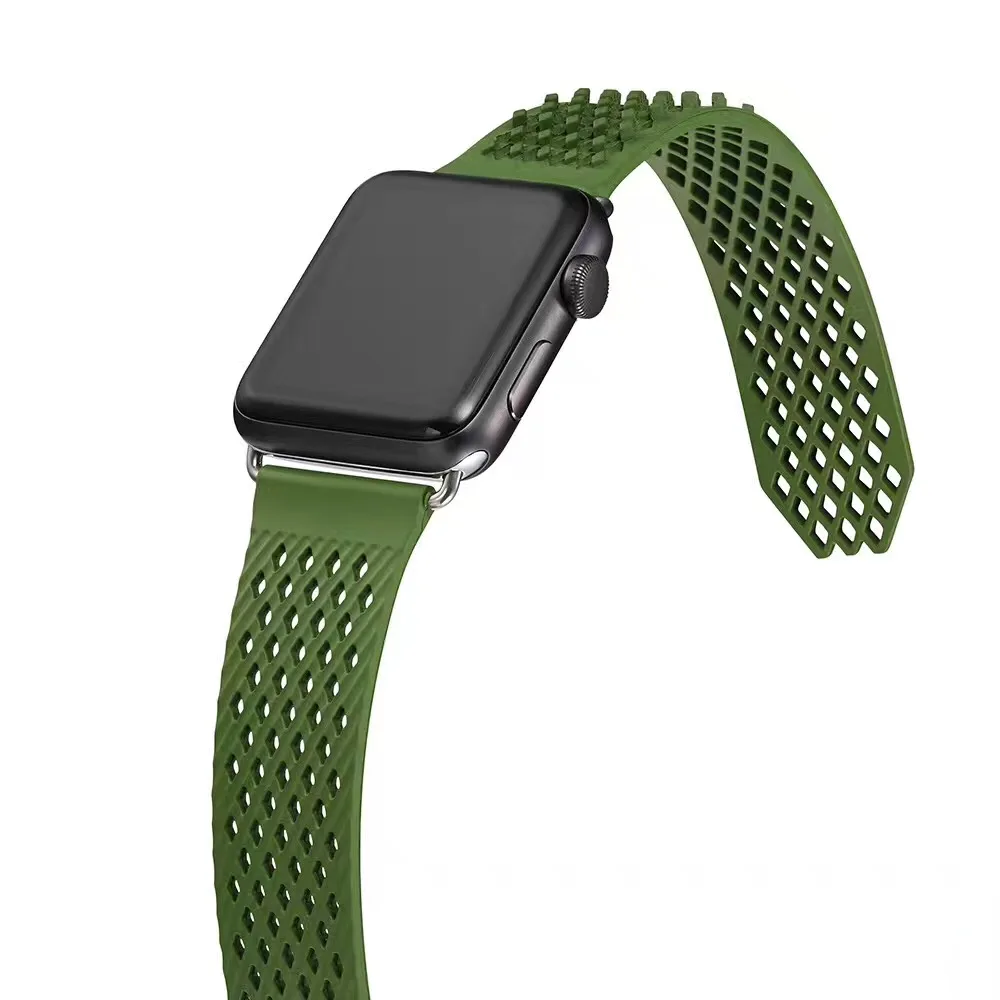 OEM резиновый ремешок для apple watch series 1 2 3 4 ремешок для iWatch 38 мм 42 мм 40 мм 44 мм sport bandseries 5