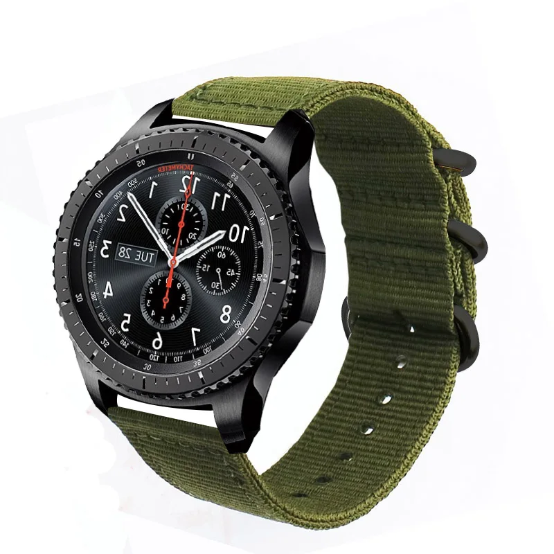 Green Для samsung gear sport S2 S3 Frontier классический ремешок для часов huami amazfit bip ремешок huawei GT 2 galaxy watch active 42 46 мм - Цвет ремешка: Green