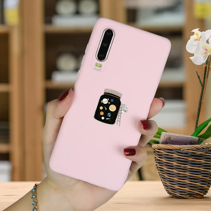 Милый матовый чехол для телефона huawei P Smart P30 Pro P9 Plus, силиконовый чехол на заднюю панель P20 Lite, чехол для huawei P10 Lite Funda