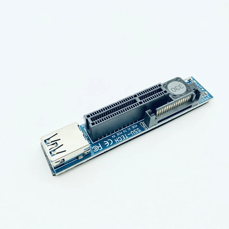 Плата расширения BTBcoin PCI E Райзер PCIE Express X1 до X4 карта адаптер с удлинителем 30 см
