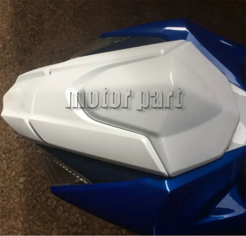 Фото Для мотоциклов Suzuki GSXR1000 GSXR 1000 K9 2009-2016 годов выпуска: белый чехол-накладка на заднее сиденье пассажира (2012, 2013, 2014, 2015, 2016) №3