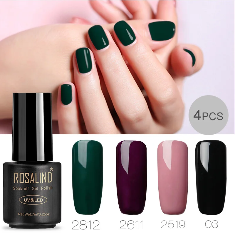 RA-4GELS-15 ROSALIND Гель-лак для ногтей 7 мл полуперманентный УФ Гибридный праймер нужна лампа основа верхнее покрытие для дизайна ногтей Гель-лак Лаки - Цвет: RA-4GELS-15