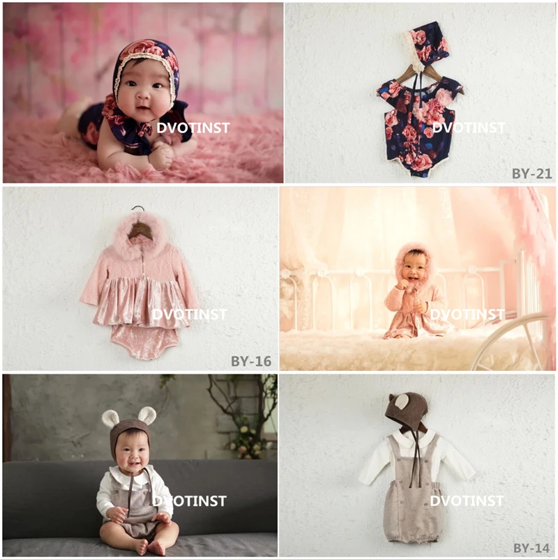 Dvotinst Baby Boys Girls Photography Props Lace Outfits Dress Crochet Clothes Costume Set Fotografia Accessories Shoots | Детская одежда