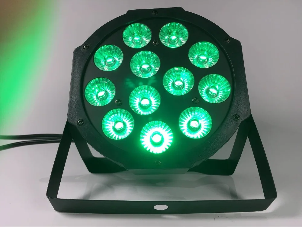 8 шт. в партии 12X12W светодиодный Par свет RGBW 4in1 плоский PAR dmx512 Диско lightsprofessional dj