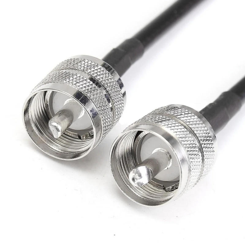 50 см UHF PL259 Разъемы штекер коаксиальный отрезок Соединительный кабель Шнур RG58