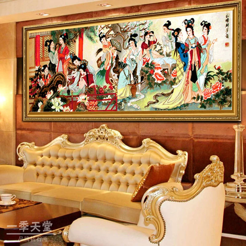 Набор для вышивки крестиком сделай сам набор китайских женщин 12 красивых картин