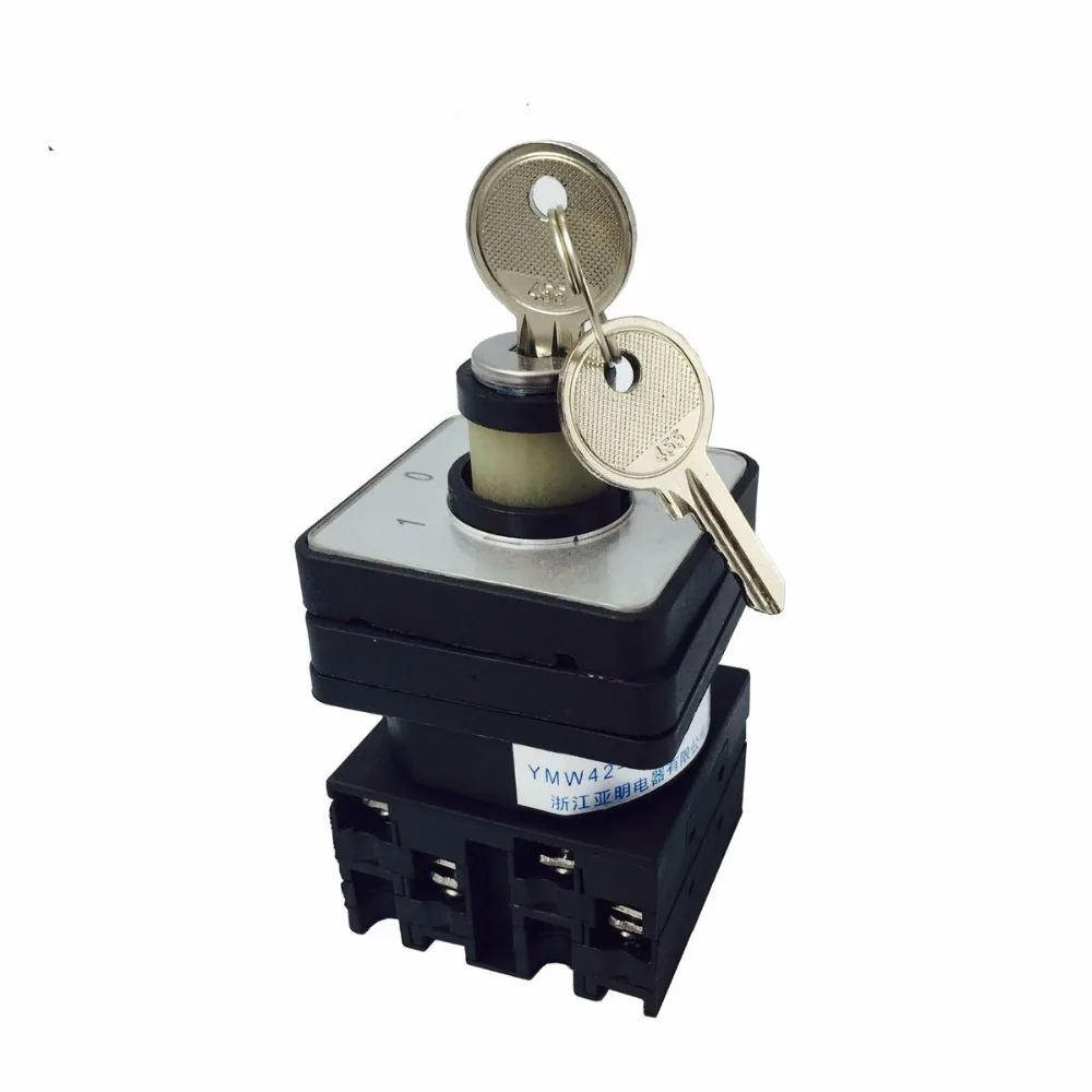 

Supplies Change-over Switch Universal Knob Type Manual Operation YMW42-20/2S Bring Lock Bring Key 3 Archives Zhejiang