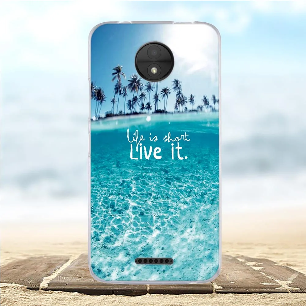 Для Motorola Moto C чехол Мягкий силиконовый чехол из ТПУ для Motorola Moto C XT1750 XT1754 чехол для телефона s 3D милый розовый Кот Funda сумки - Цвет: 20
