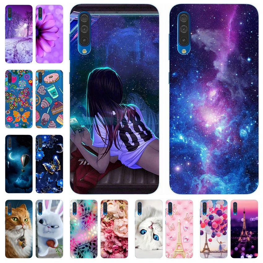 Tpu Case for Samsung Galaxy A50 6.4" Soft Silicone on Coque For A 50 505 A505F Back Cover Bumper |