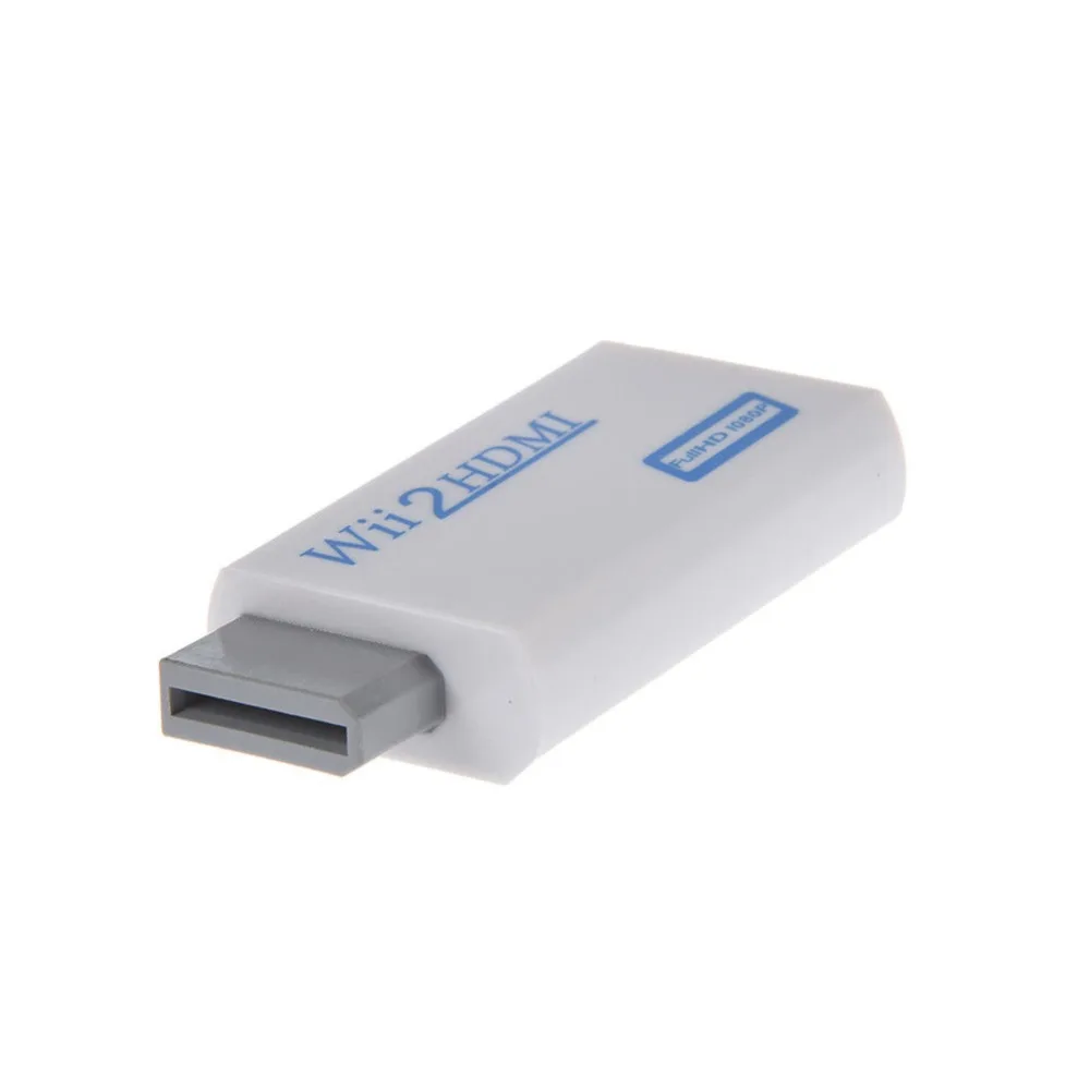 Высококачественный износостойкий адаптер с поддержкой Full HD HDMI 720 P 1080 Белый wii 2