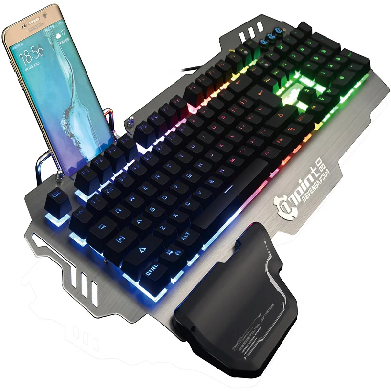 PK900 Механическая игровая клавиатура механика USB Проводная Эргономика RGB