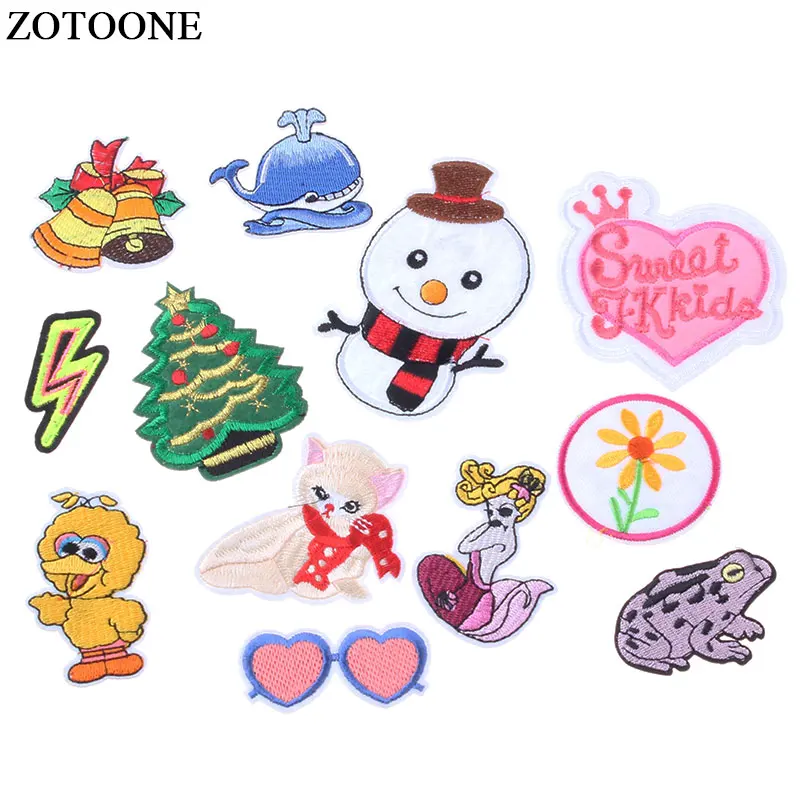 ZOTOONE мультфильм животных утюг на патч аппликация сделай сам шить патчи с