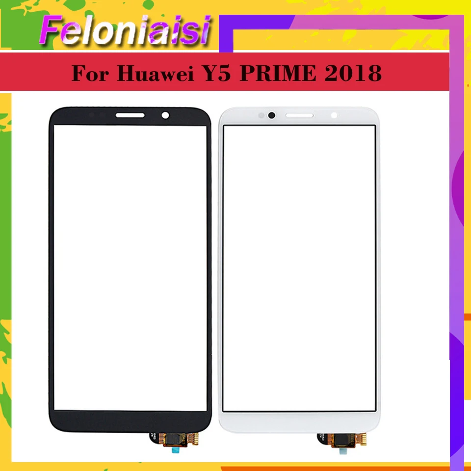 

10Pcs/lot For Huawei Y5 PRIME 2018 DRA-L02 DUAL DRA-L22 Touch Screen Panel Sensor Digitizer Front Glass Outer Lens DRA-L01