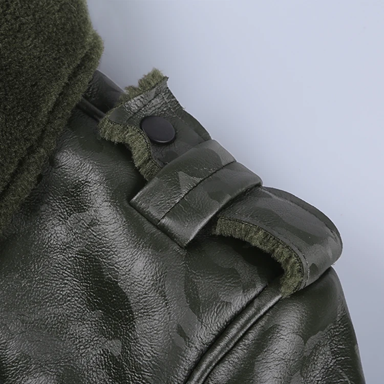 2017 темно-зеленая Мужская шерстяная кашемировая Меховая куртка из искусственной