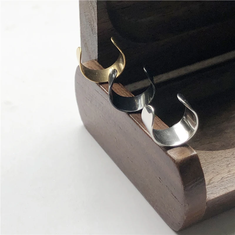 UVW003 2 шт. серьги из нержавеющей стали, не пирсинг, ушные кости, клипсы, серьги для женщин, поддельные ушные манжеты, спираль, ювелирные изделия для пирсинга